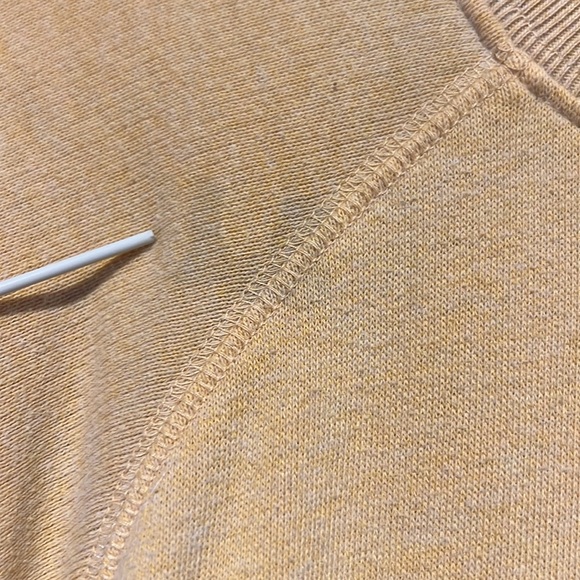 LOVE PINK Victoria’s Secret mustard sweatshirt EUC Teddy Bear raised letters XS - Picture 6 of 7